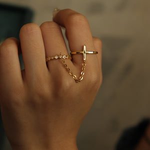 Double Deluxe Link Ring
