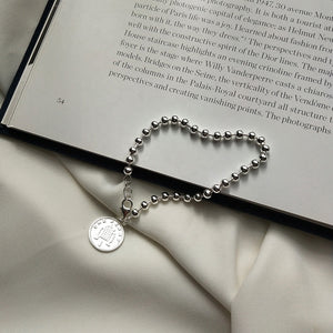 LM x LDN Silver Coin Bracelet