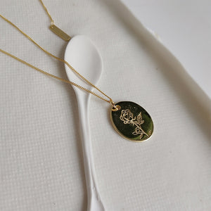 LM Rose Gold Pendant Necklace