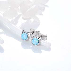 Blue Bear Earrings