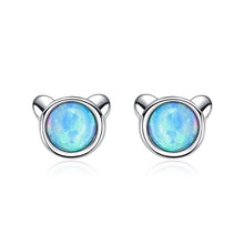 Load image into Gallery viewer, Blue Bear Earrings
