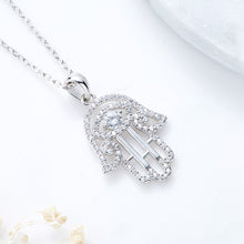 Load image into Gallery viewer, Hamsa Hand Pendant Necklace
