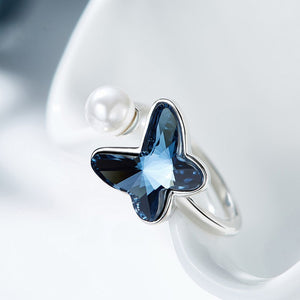 Butterfly Blue Ring