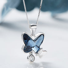 Load image into Gallery viewer, Butterfly Blue Pendant Necklace
