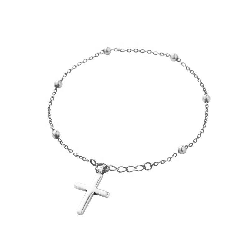 Silver Cross Bracelet